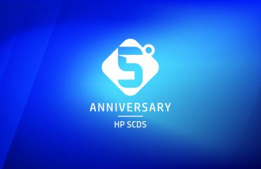 V Aniversario HP SCDS Banner del quinto aniversario de HP SCDS