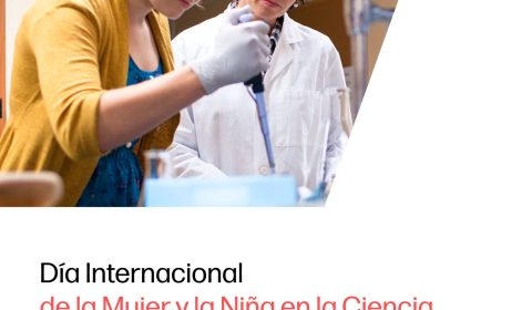 dia mujer y niña en ciencia